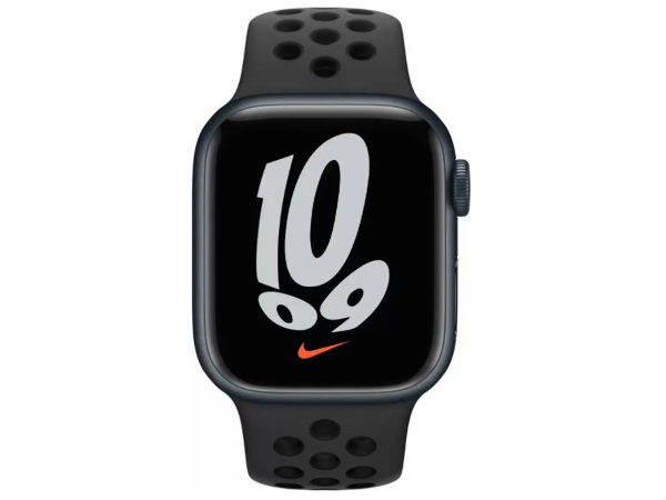 Смарт-часы Apple Watch Nike Series 7 41mm Aluminium Case, GPS, Midnight ...