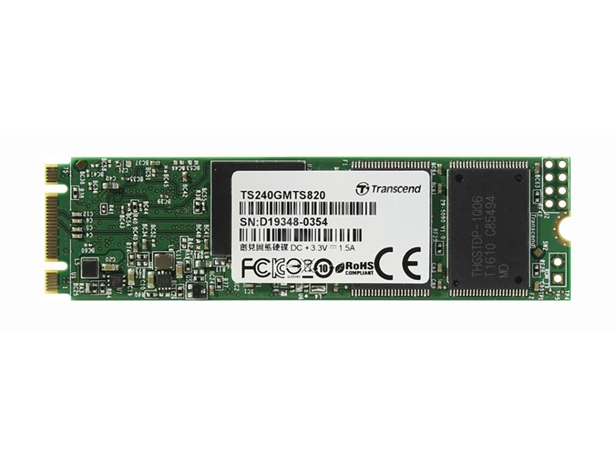 Внутренний SSD-накопитель Transcend MTS820, 240GB M.2 2280, SATA-III, TLC, TS240GMTS820S