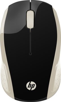 Мышь беспроводная HP Wireless Mouse 200 Silk Gold, 1000dpi, Золотистый/Черный 2HU83AA