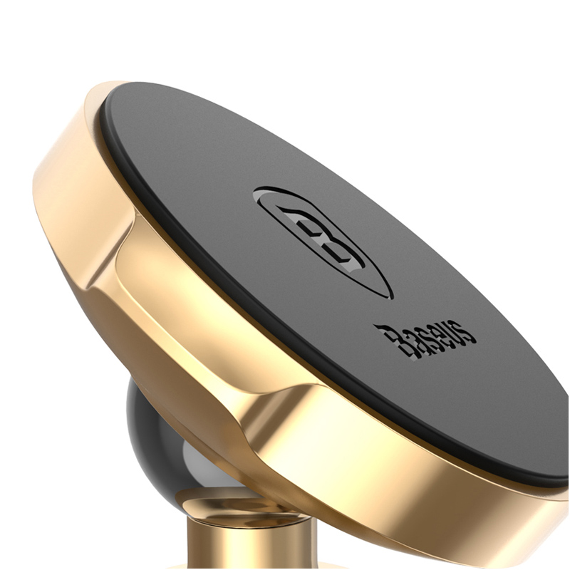 Автомобильный держатель Baseus Small Ears series Magnetic Bracket для смартфонов, магнитный, Золотистый SUER-B0V
