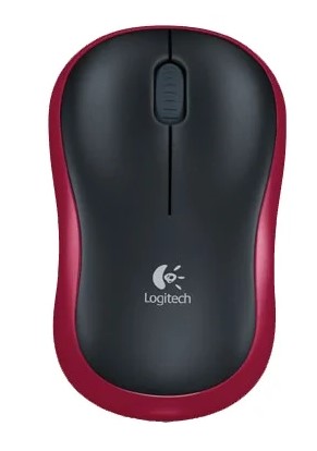 Мышь беспроводная Logitech M185 Red, 1000dpi, Wireless, Красный, 910-002240 - фото 1
