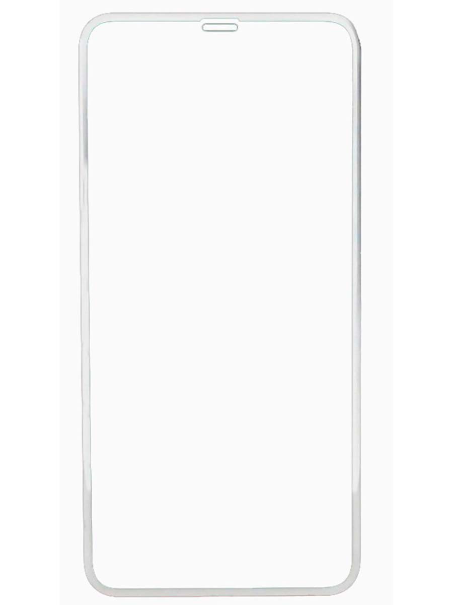 Защитное стекло LuxCase для Apple iPhone 11 Pro Max/ XS Max, 3D Full Glue, Прозрачный (белая рамка), 0,33 мм 83012