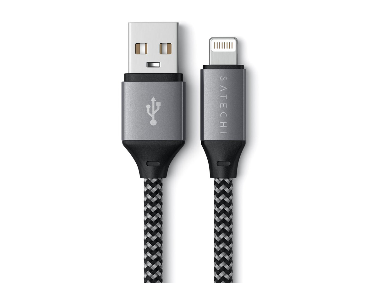 Кабель Satechi USB A to Lightning, MFI, 0,25м, Серый ST-TAL10M 