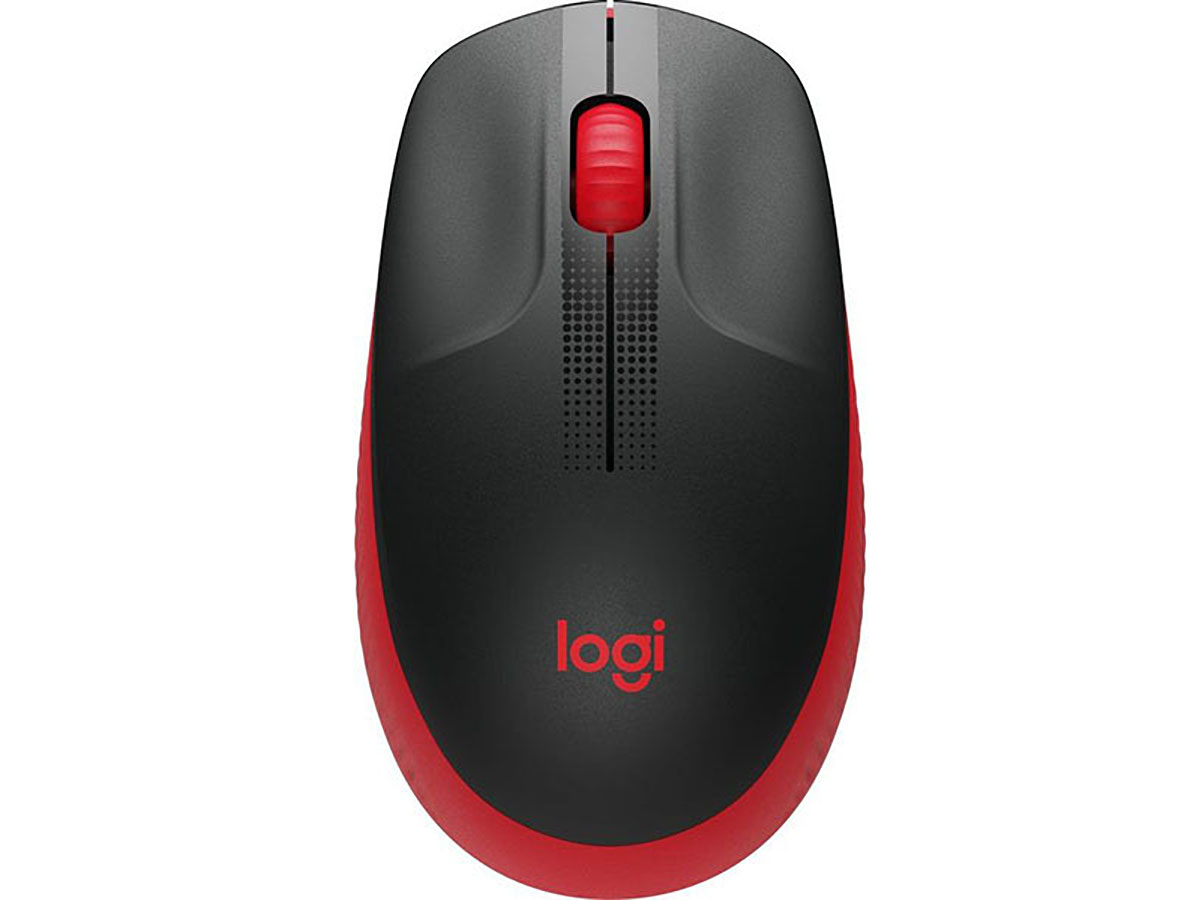 Мышь беспроводная Logitech M190, 1000dpi, Wireless/USB, Черный/Красный, 910-005908 - фото 1