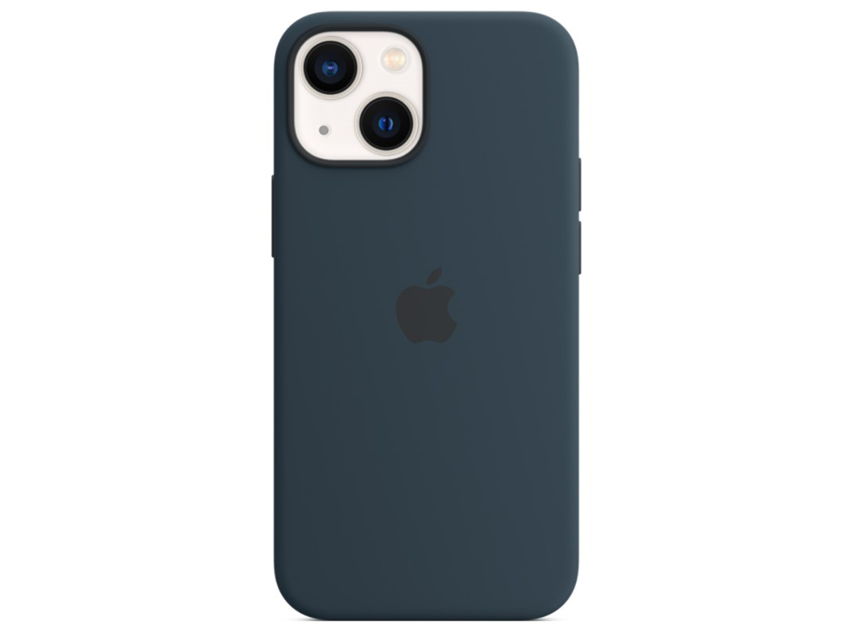Чехол-накладка Apple Silicone Case with MagSafe Abyss Blue для iPhone 13 mini Силикон, Синий омут MM213ZE/A