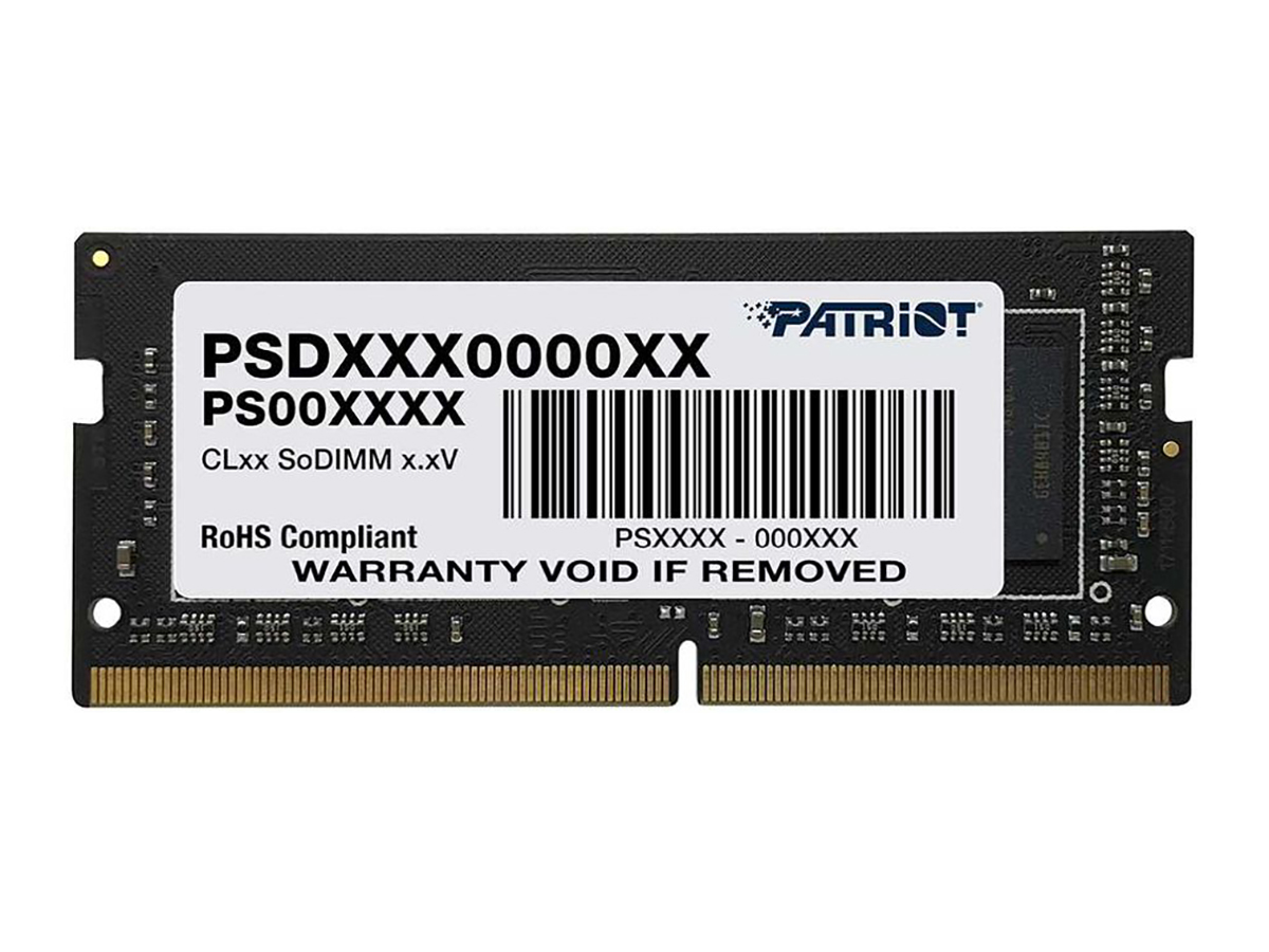 Модуль памяти PATRIOT Signature Line SO-DIMM DDR4 16ГБ PC4-21300, 2666MHz 1.2V, CL19, PSD416G266681S