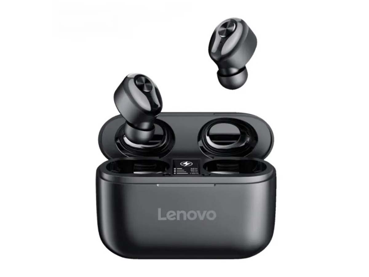 Гарнитура беспроводная Lenovo TWS HT18, Bluetooth, 40мАч, Черный, PTM7C02358