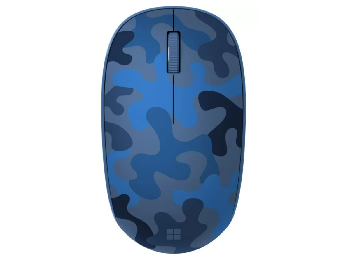 Мышь беспроводная Microsoft Bluetooth Mouse, Bluetooth, Синий (Ночной камуфляж) 8KX-00024