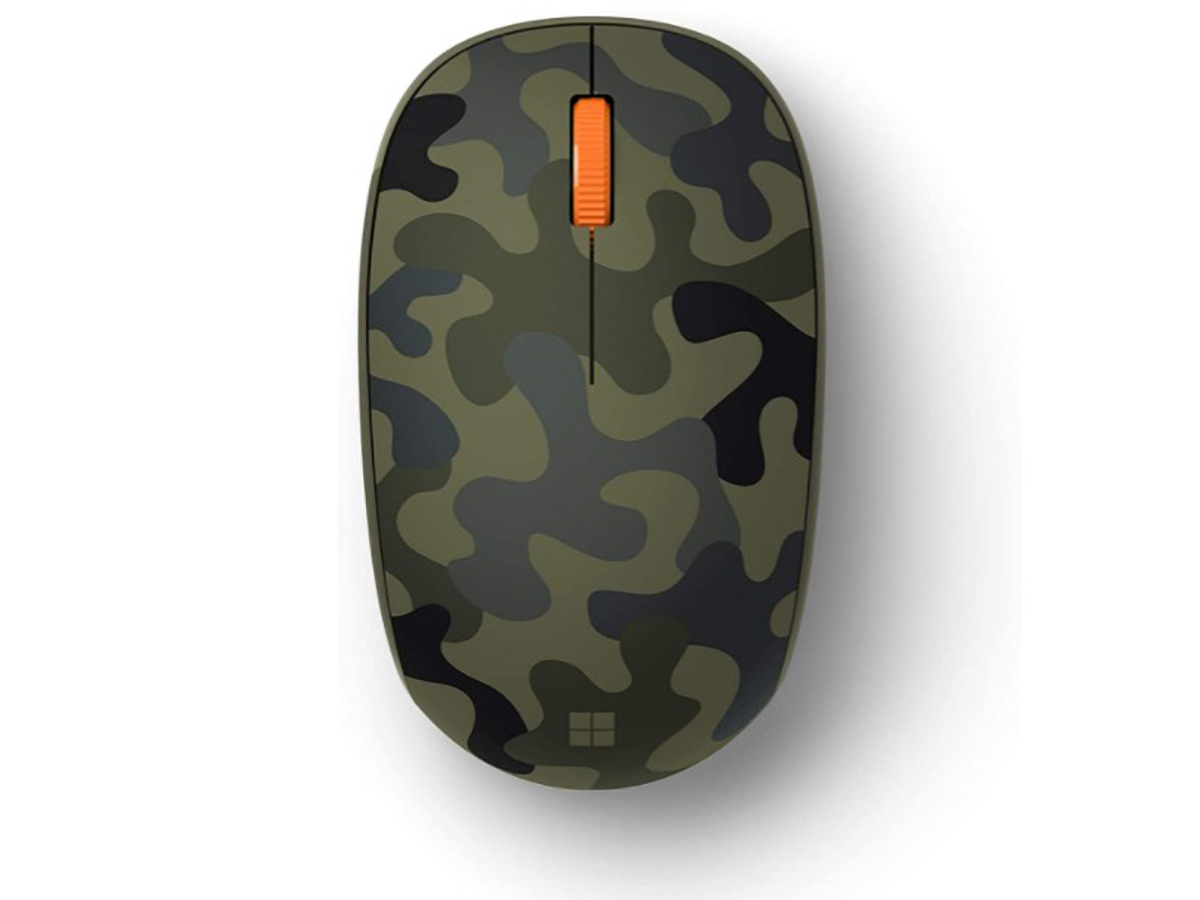 Мышь беспроводная Microsoft Bluetooth Mouse, Bluetooth, Зеленый (Лесной камуфляж) 8KX-00036