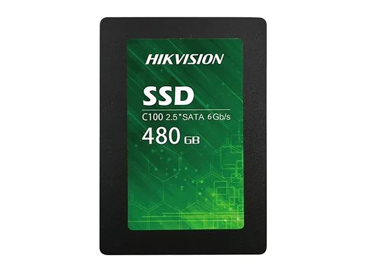 Внутренний SSD-накопитель Hikvision C100, 480GB 2,5” SATA-III, TLC 3D NAND, 160 TBW, Черный HS-SSD-C100/480G