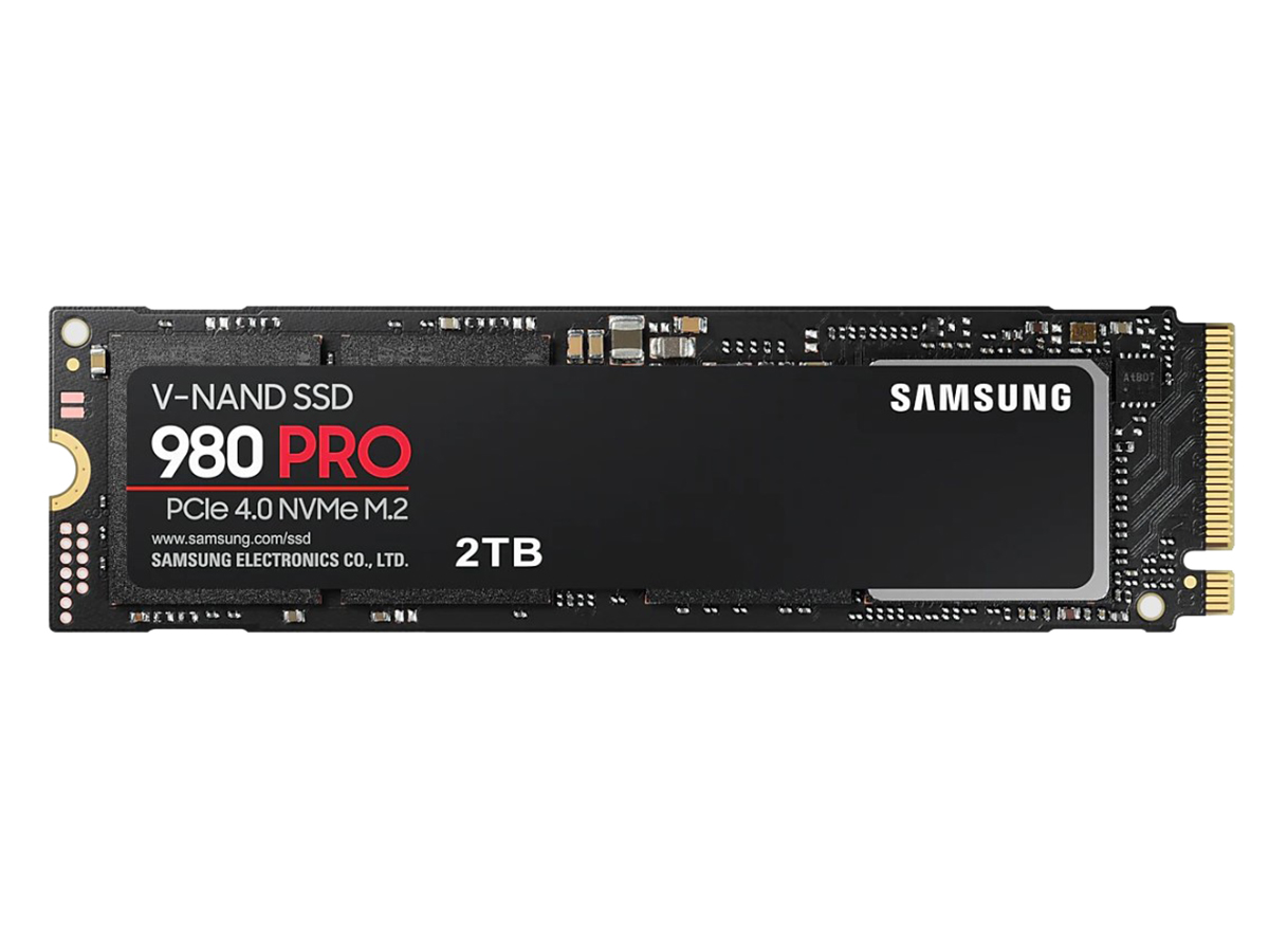 Внутренний SSD-накопитель Samsung 980 PRO 2Tb, M.2 2280, PCIe Gen4 x4, NVMe 1.3c, 3D NAND TLC, Черный MZ-V8P2T0BW
