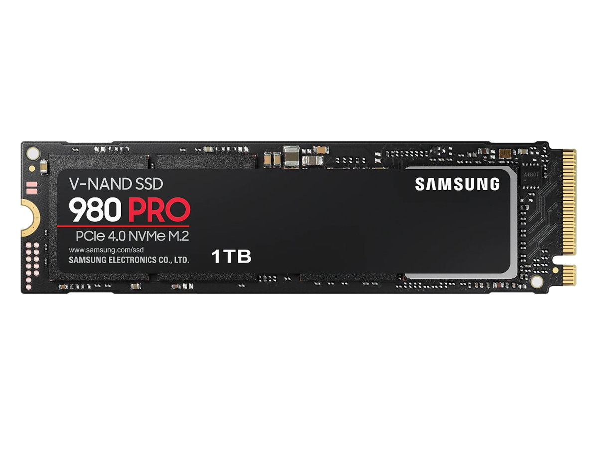 Внутренний SSD-накопитель Samsung 980 PRO 1Tb, M.2 2280, PCIe Gen4 x4, NVMe 1.3c, 3D NAND TLC, Черный MZ-V8P1T0BW