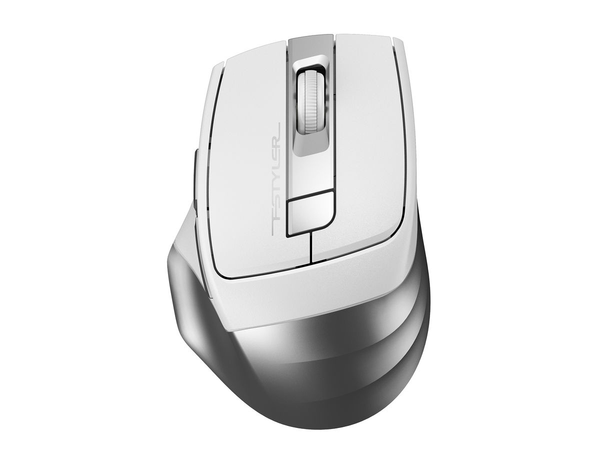 Мышь беспроводная A4Tech Fstyler FG35, 2000dpi, Wireless/USB, Серебристый/Белый, FG35 SILVER