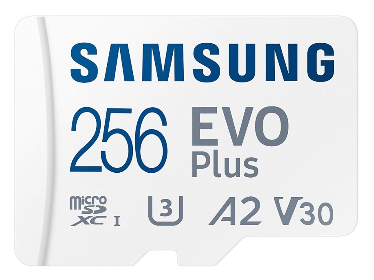 Карта памяти Samsung microSDXC 256GB EVO PLUS microSDXC Class 10 UHS-I, U3 + SD адаптер MB-MC256KA/APC