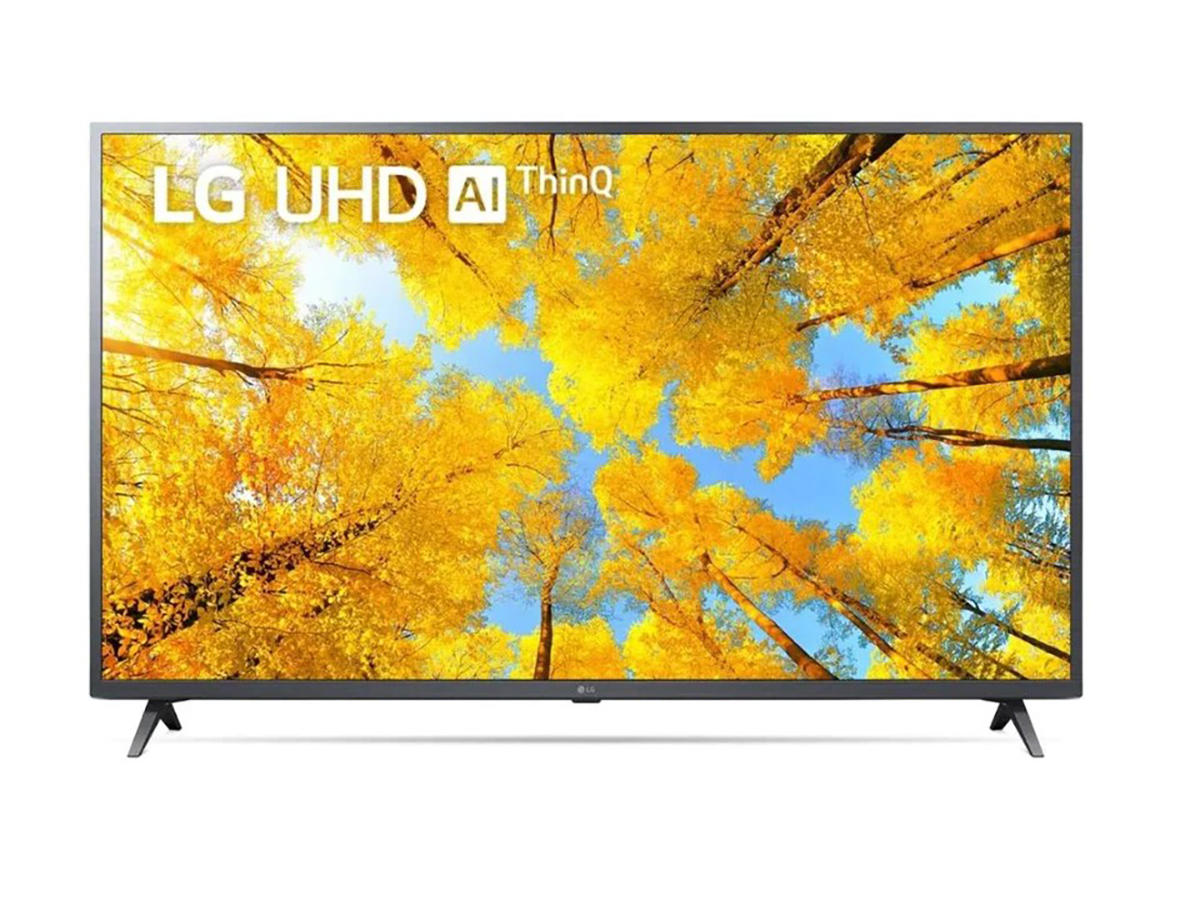 Телевизор LG 43 LED, UHD, Smart TV (webOS), Звук (20 Вт (2x10 Вт)), 2xHDMI, 1xUSB, RJ-45 Металлический серый, 43UQ76003LD.ADGFLJD