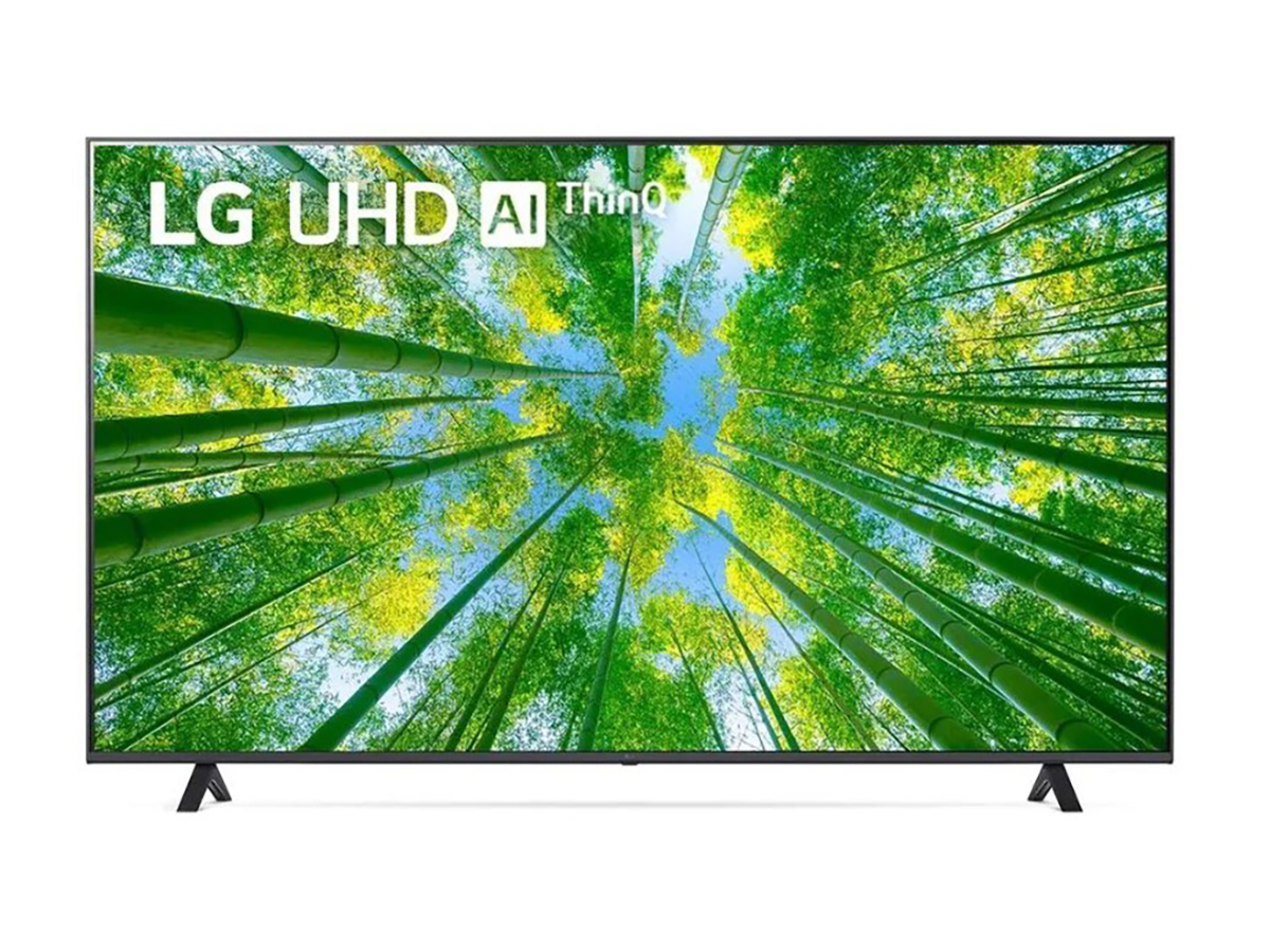 Телевизор LG 55 LED, UHD, Smart TV (webOS), Звук (20 Вт (2x10 Вт)), 2xHDMI, 1xUSB, RJ-45 Металлический серый, 55UQ80006LB.ADGYLGD