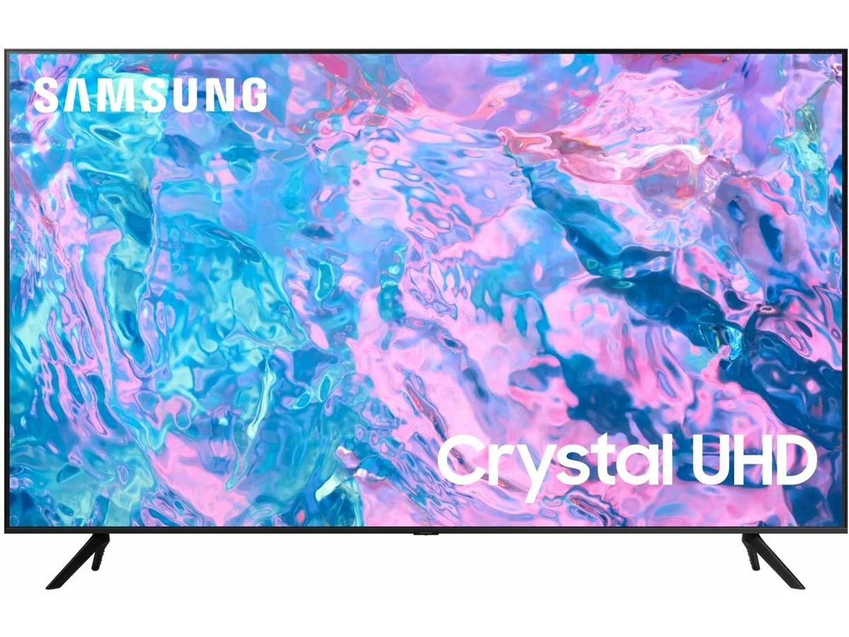Телевизор Samsung 43 UHD, Smart TV, Звук (20Вт (2x10 Вт), 3xHDMI, 1xUSB, 1xRJ-45, Черный UE43CU7100UXRU - фото 1